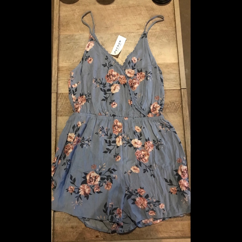 LA Hearts floral romper